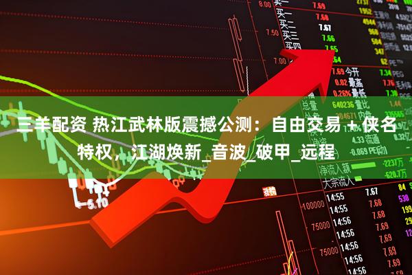三羊配资 热江武林版震撼公测：自由交易 + 侠名特权，江湖焕新_音波_破甲_远程